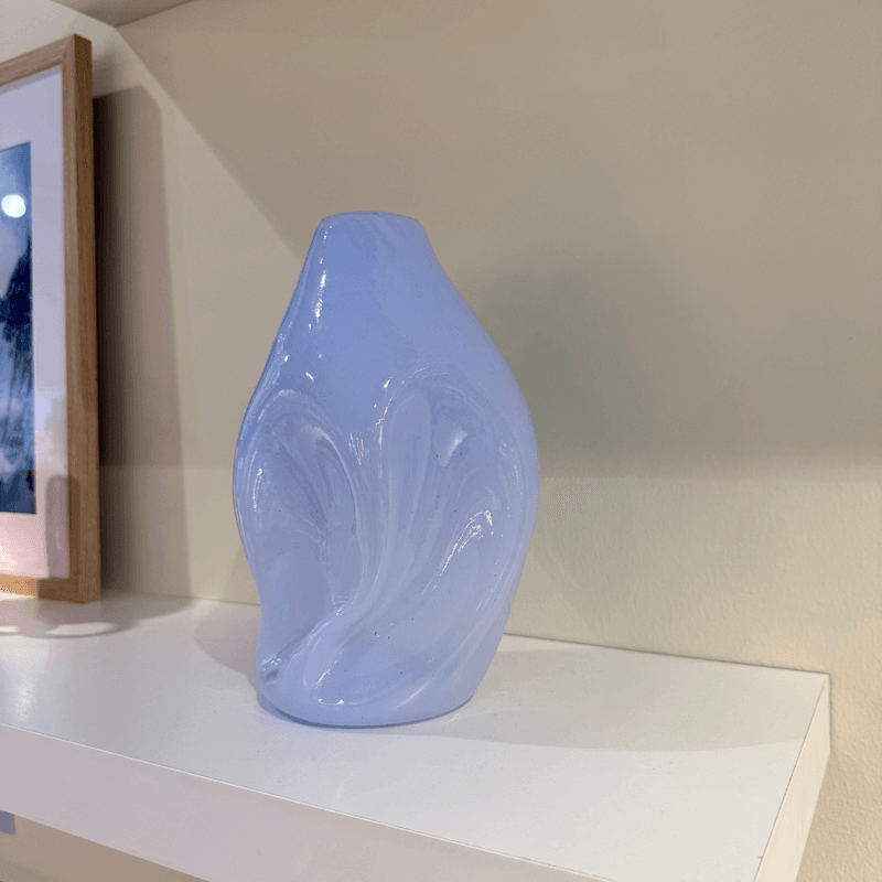 Valk Vase Stor - lys blå