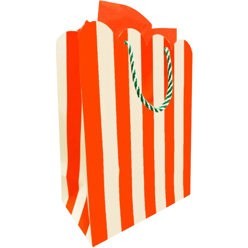 Gavepose - Holiday - Striper, Rød /hvit 