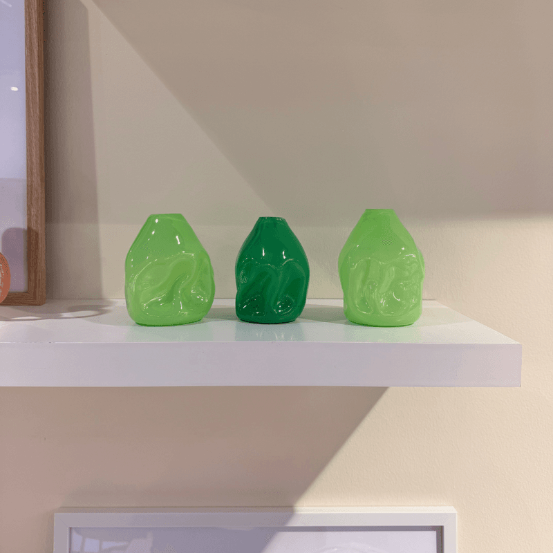 Valk Vase liten Lime grønn I