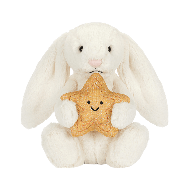 Jellcat - Cream Bunny with Star