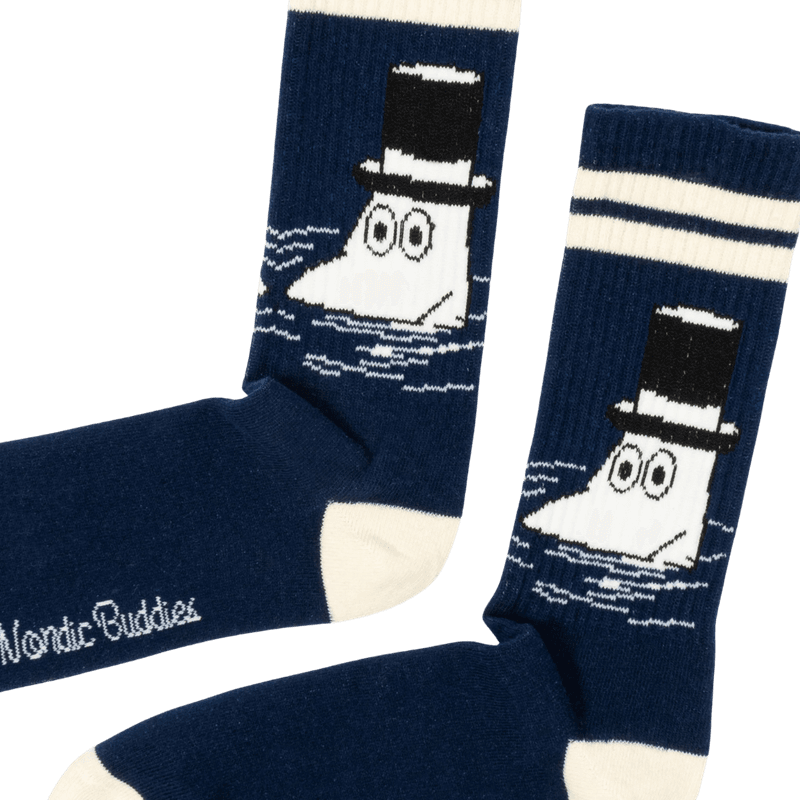 Moomin Retro Sokker - Navy/hvit