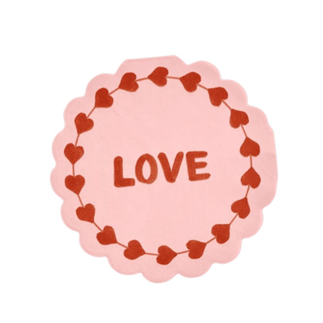Hovedbilde Servietter rund - Love