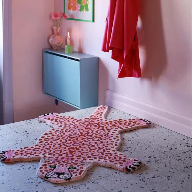 Hovedbilde Pinky Leopard Rug Large